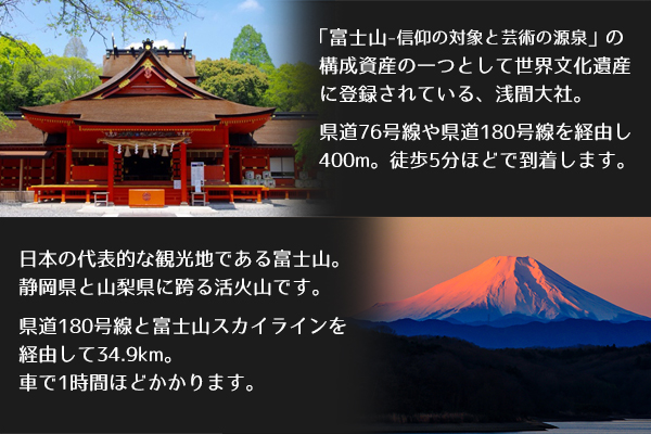浅間大社と富士山